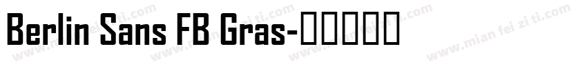 Berlin Sans FB Gras字体转换